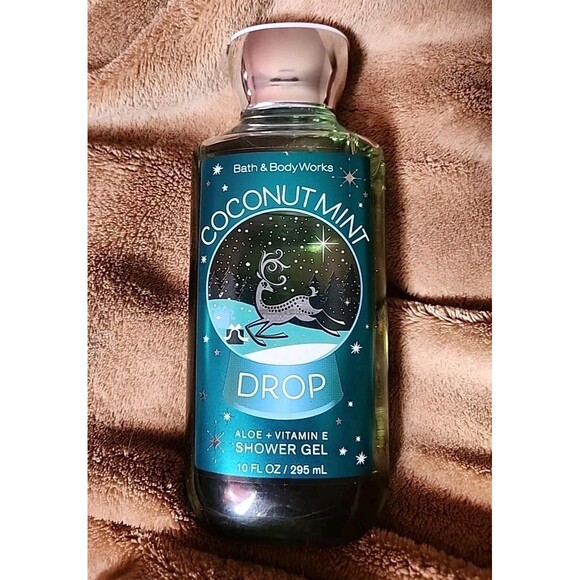 Bath & Body Works Coconut Mint Drop Shower Gel 10 oz NEW DISCONTINUED Aloe Vit E - Picture 1 of 2